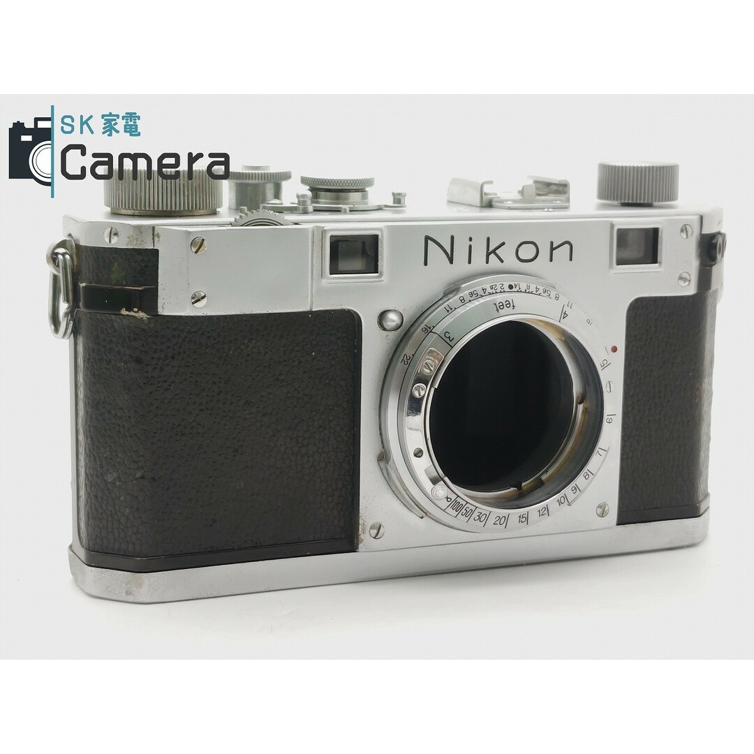 Nikon(ニコン)のNikon S ニコン レンジファインダー 黒目 1/1 T 不良 スマホ/家電/カメラのカメラ(フィルムカメラ)の商品写真