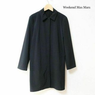 ウィークエンドマックスマーラ(Weekend Max Mara)の美品 訳あり ウィークエンドマックスマーラ ストレッチ ステンカラーコート(ロングコート)