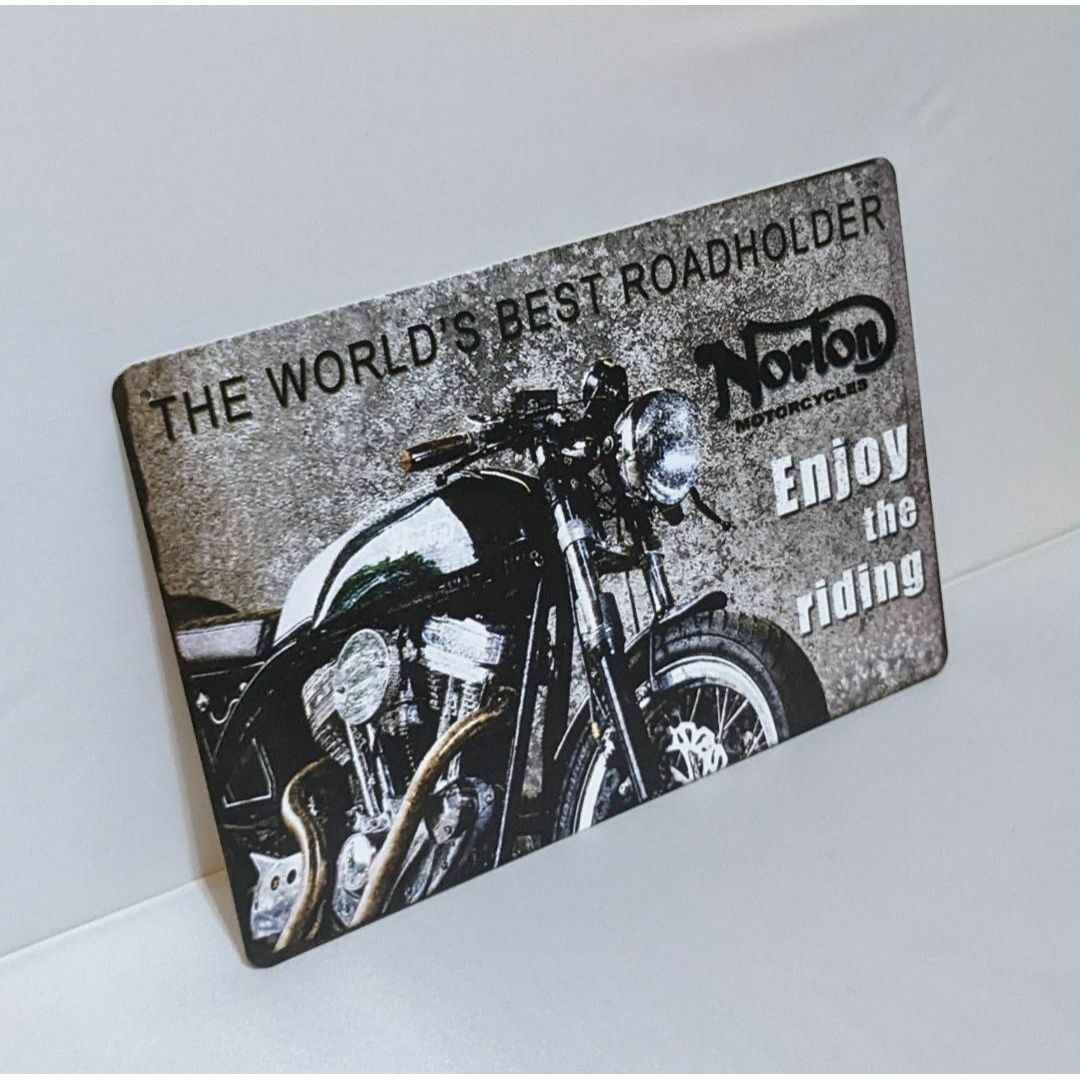ブリキ看板 バイク アメリカ雑貨 バー ティンサイン お店 インテリア 自動車/バイクのバイク(その他)の商品写真
