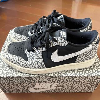 ジョーダン(Jordan Brand（NIKE）)のAIR JORDAN 1 RETRO LOW OG "BLACK CEMENT"(スニーカー)