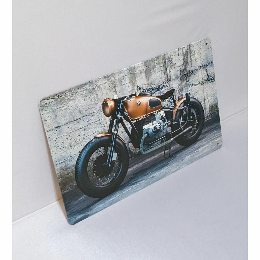 ブリキ看板 アメリカ雑貨 バイク BMW ティンサイン インテリア 自動車/バイクのバイク(その他)の商品写真