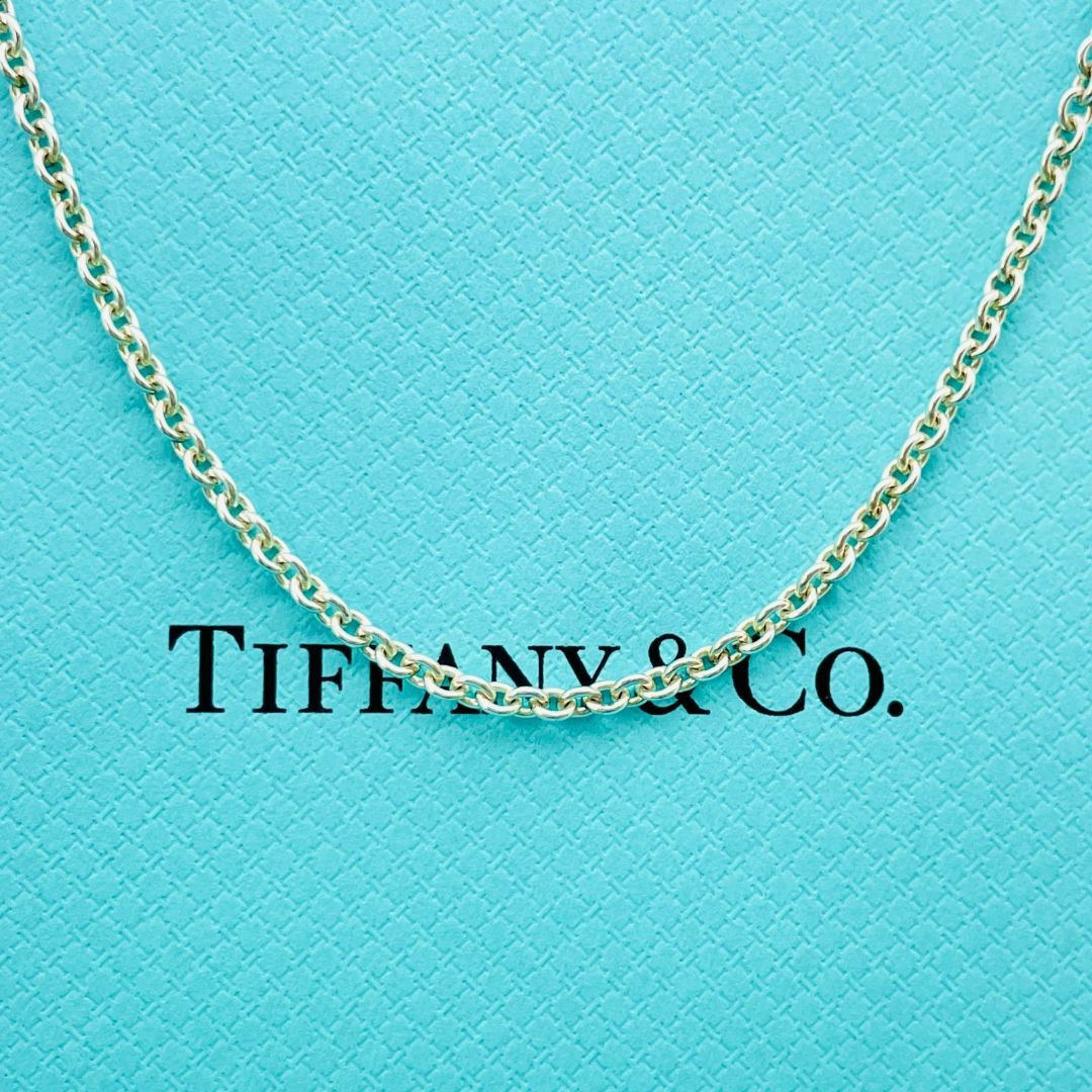 Tiffany & Co.(ティファニー)の美品 太め ティファニー ラージ チェーン ネックレス シルバー★824 レディースのアクセサリー(ネックレス)の商品写真