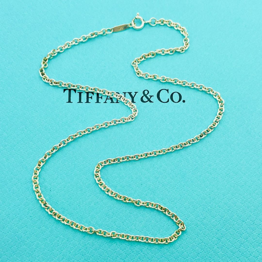 Tiffany & Co.(ティファニー)の美品 太め ティファニー ラージ チェーン ネックレス シルバー★824 レディースのアクセサリー(ネックレス)の商品写真