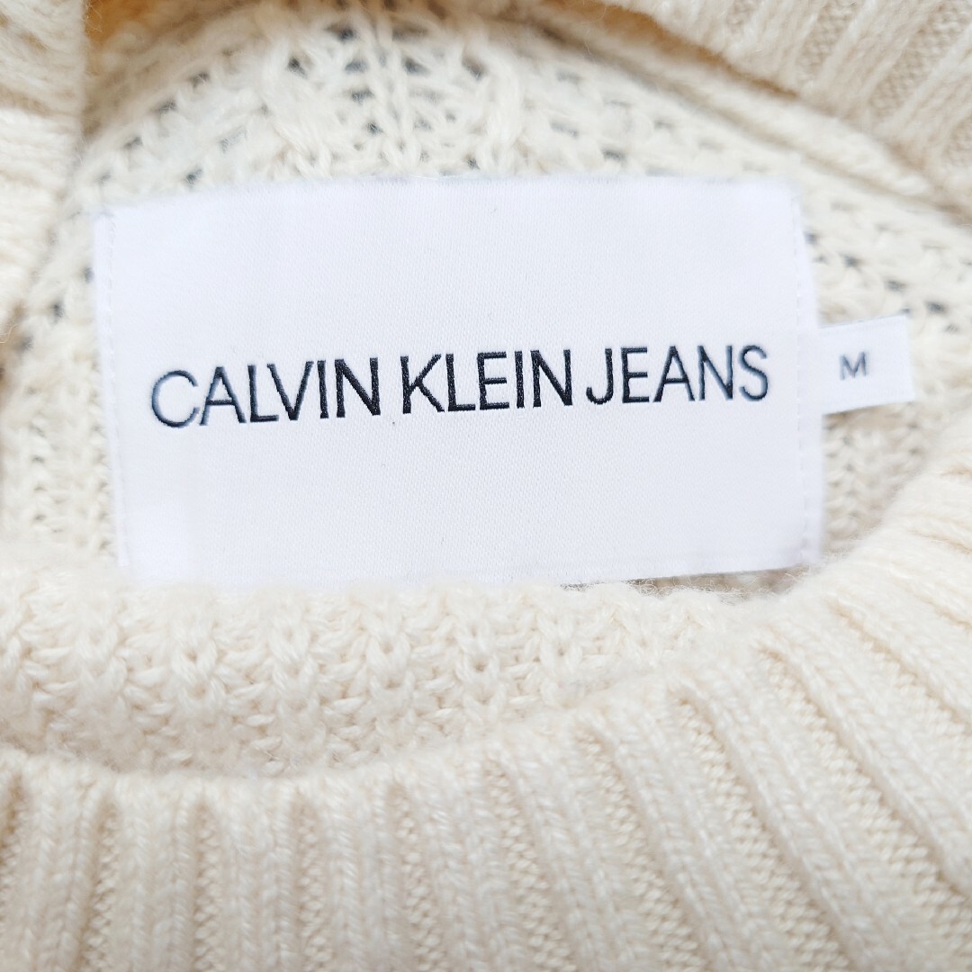 Calvin Klein(カルバンクライン)の人気！Calvin Klein Jeans  CKロゴ ニット セーター M レディースのトップス(ニット/セーター)の商品写真