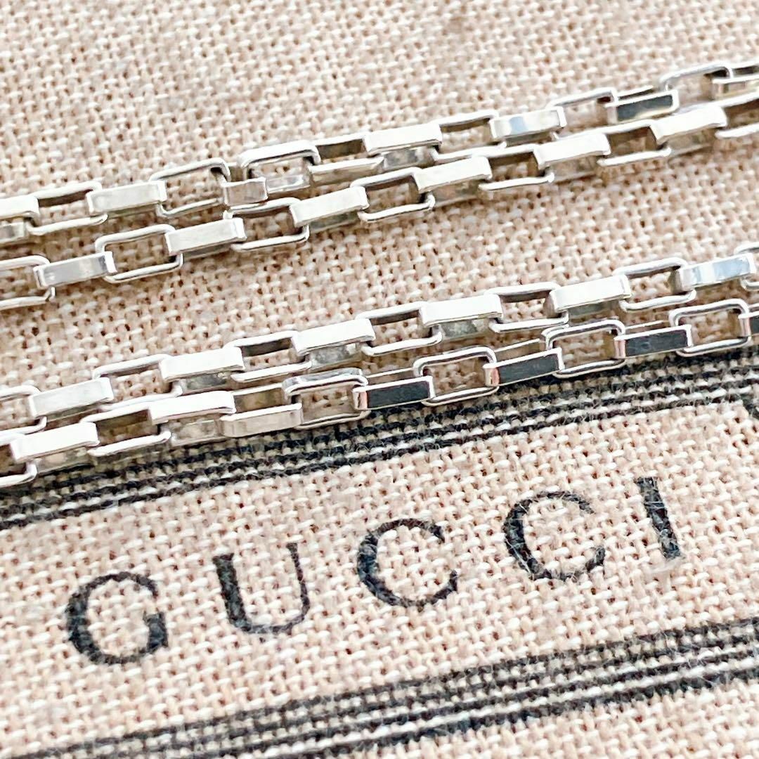 Gucci(グッチ)の【洗浄済】グッチ GUCCI 925 ネックレス シルバー メンズ ON110 メンズのアクセサリー(ネックレス)の商品写真