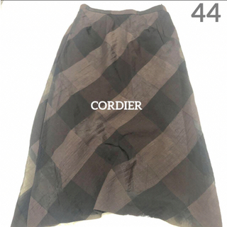 コルディア(CORDIER)のCORDIERコルディア美品⭐︎ロングフレアスカートWORLD XL 日本製(ロングスカート)