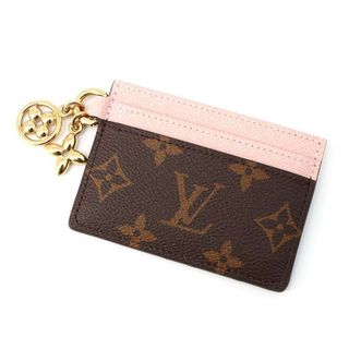 LOUIS VUITTON - ルイヴィトン カードケース モノグラム ポルト カルト・LV チャーム M82739 LOUIS VUITTON ローズバレリーヌ