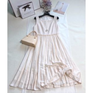 FOXEY - フォクシー《Vienna Dress》サンドベージュ　38