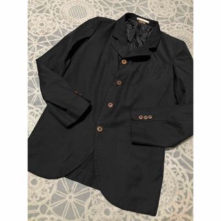 COMME des GARCONS HOMME PLUS - コムデギャルソンオムプリュス　ポリエステル縮絨ジャケット　サイズXS ブラック