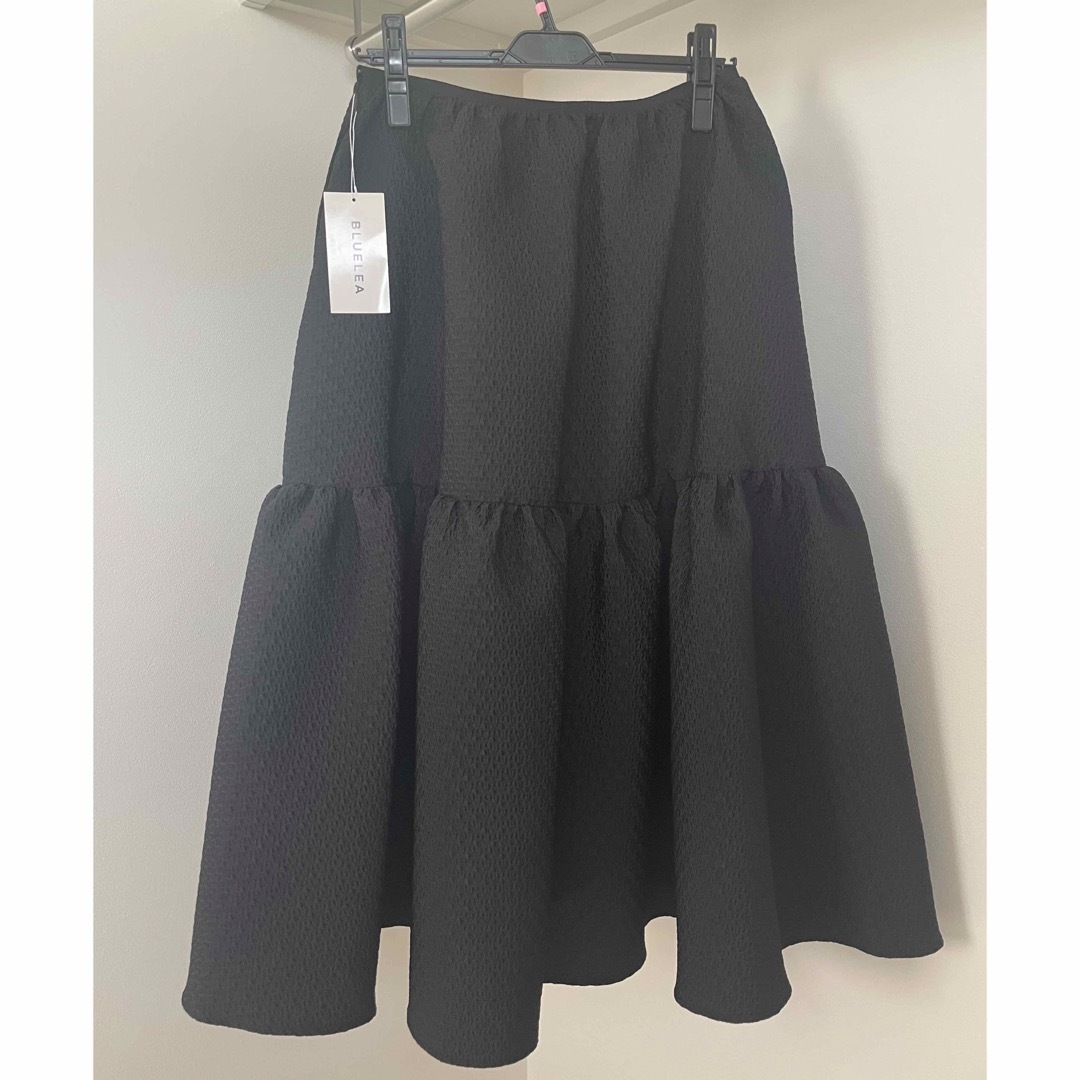 Drawer(ドゥロワー)のBLUELEA  ジャガードスカート　サイズ40 レディースのスカート(ロングスカート)の商品写真