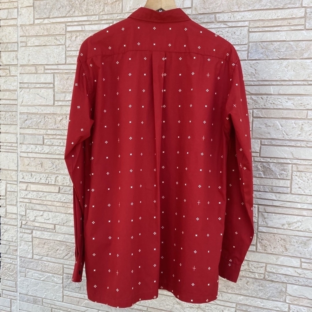 DEPT(デプト)の00s　DEPT　赤シャツ　長袖シャツ　総柄シャツ　薄手　綿シャツ　春夏　日本製 メンズのトップス(シャツ)の商品写真