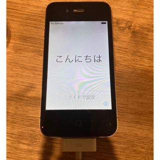 アイフォーン(iPhone)のジャンク　iPhone 4 Black 8 GB Softbank 黒(スマートフォン本体)