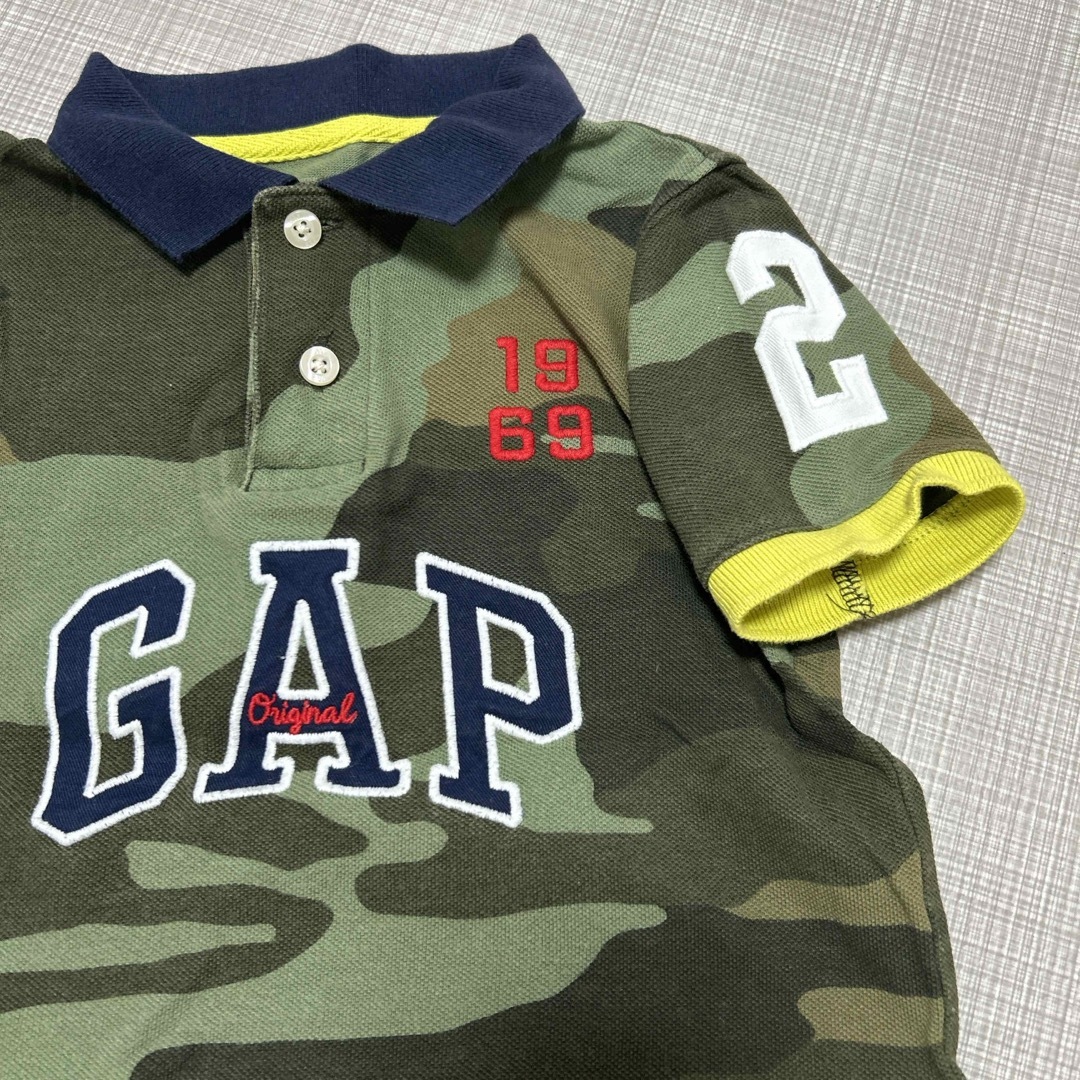 GAP Kids(ギャップキッズ)のGAP 半袖ポロシャツ　キッズXS キッズ/ベビー/マタニティのキッズ服男の子用(90cm~)(Tシャツ/カットソー)の商品写真