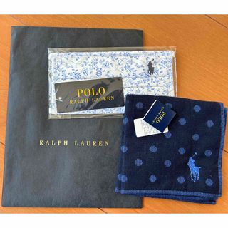 ラルフローレン(Ralph Lauren)の新品★ラルフローレンのマスクとハンカチタオルセット★単品も購入可能(ハンカチ)