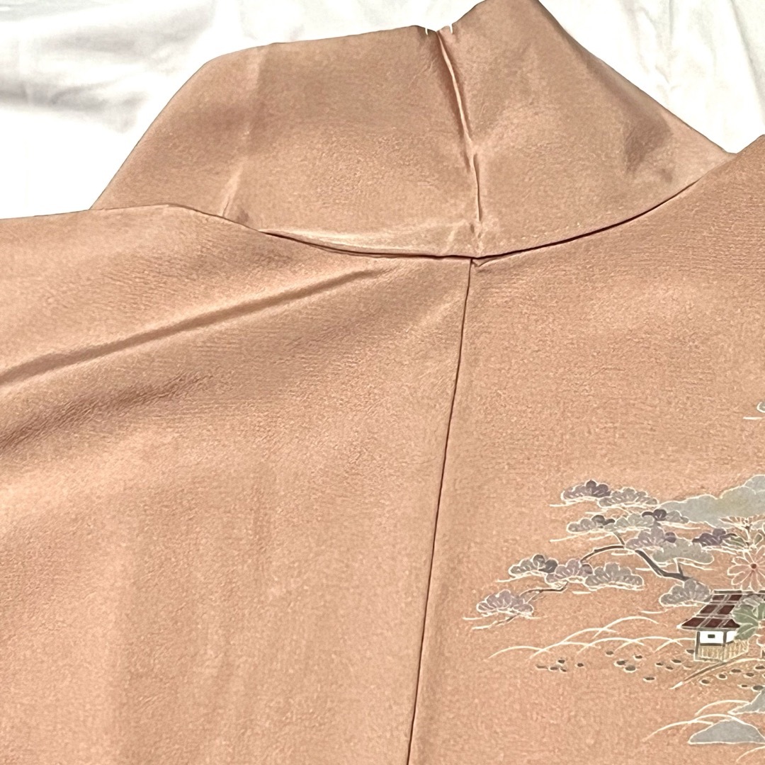 着物 訪問着 付け下げ ピンク 桃色 コーラル レディースの水着/浴衣(着物)の商品写真