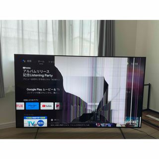 ソニー(SONY)の液晶割れ  65型4K液晶テレビ(テレビ)