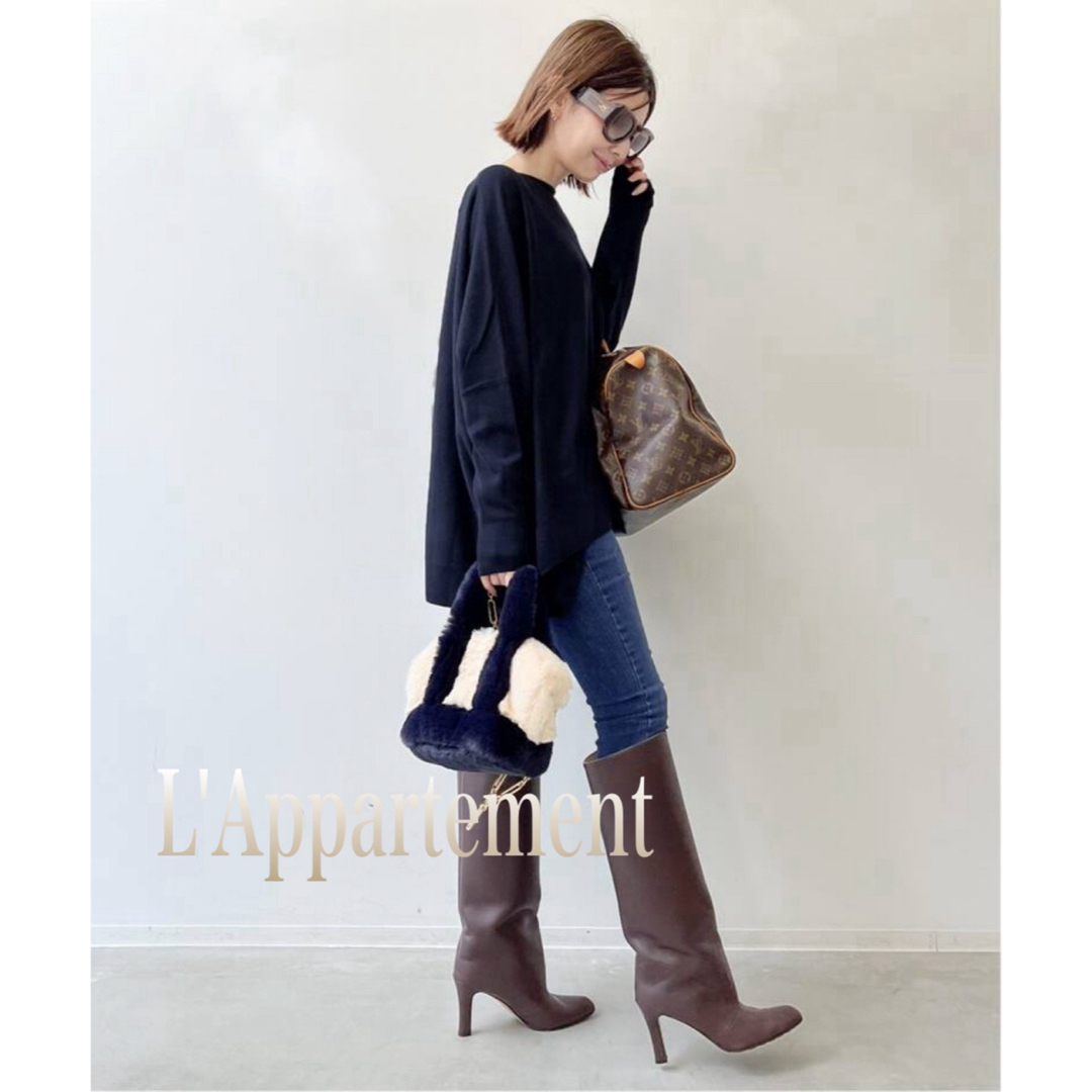 L'Appartement DEUXIEME CLASSE(アパルトモンドゥーズィエムクラス)のL'Appartement★B/N Volume Knit Deuxieme レディースのトップス(ニット/セーター)の商品写真