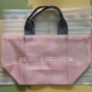 ディーンアンドデルーカ(DEAN & DELUCA)のDEAN＆DELUCA メッシュバッグ　ピンク(ハンドバッグ)