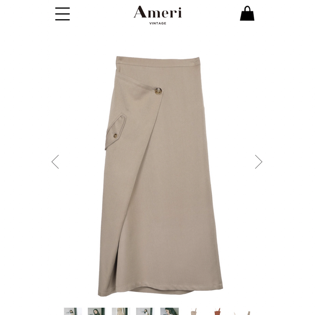 Ameri VINTAGE(アメリヴィンテージ)のセットアップ♡アメリヴィンテージ　ビスチェ　ROLL SET UP SKIRT レディースのワンピース(ロングワンピース/マキシワンピース)の商品写真