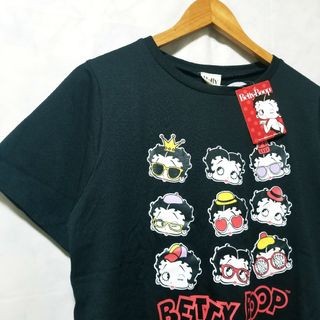 ベティブープ(Betty Boop)のBettyBoop （ベティブープ）新品　Tシャツ　黒色　Lサイズ　ベティちゃん(Tシャツ(半袖/袖なし))