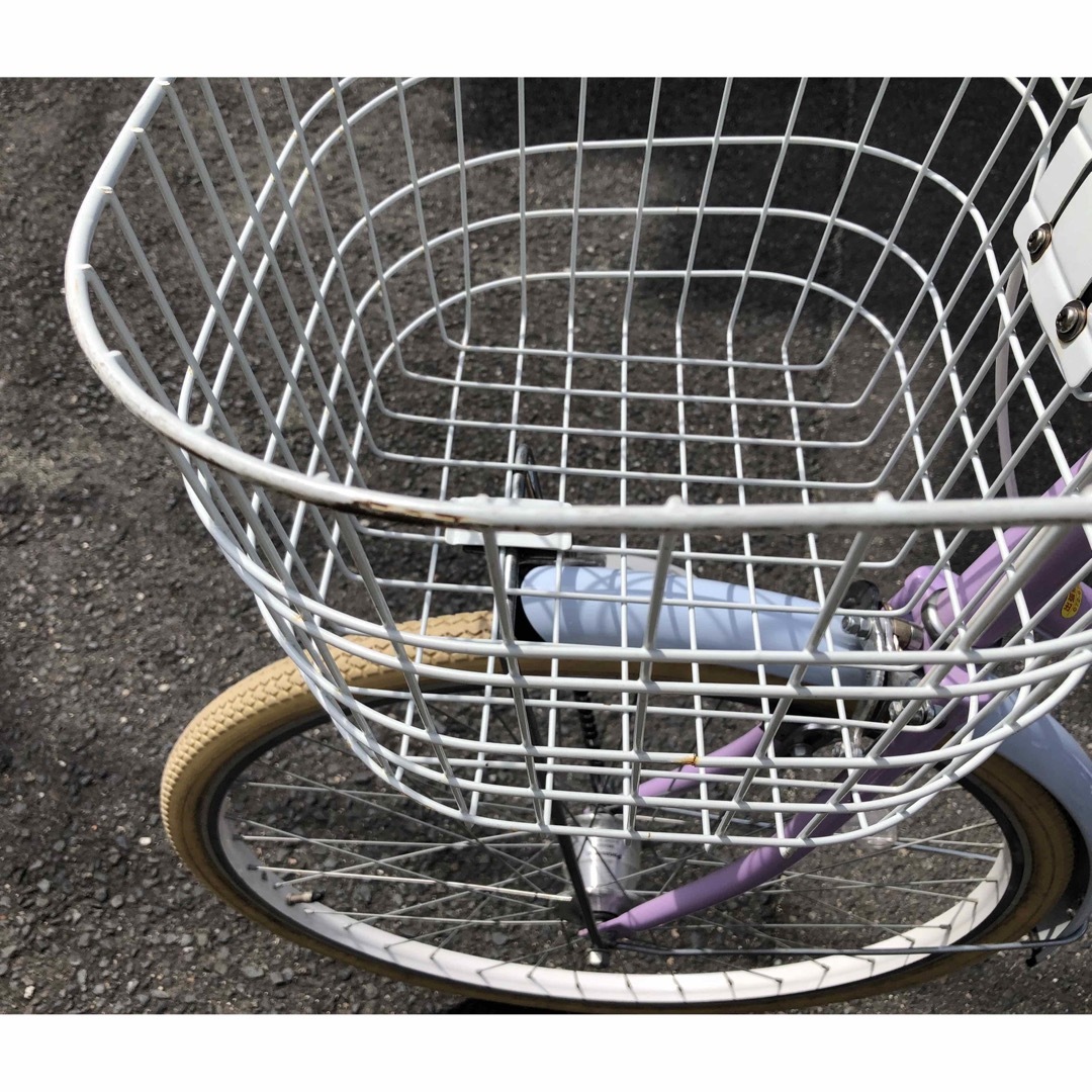 自転車本体　26インチ　ニコプチスクールコラボ　パープル スポーツ/アウトドアの自転車(自転車本体)の商品写真