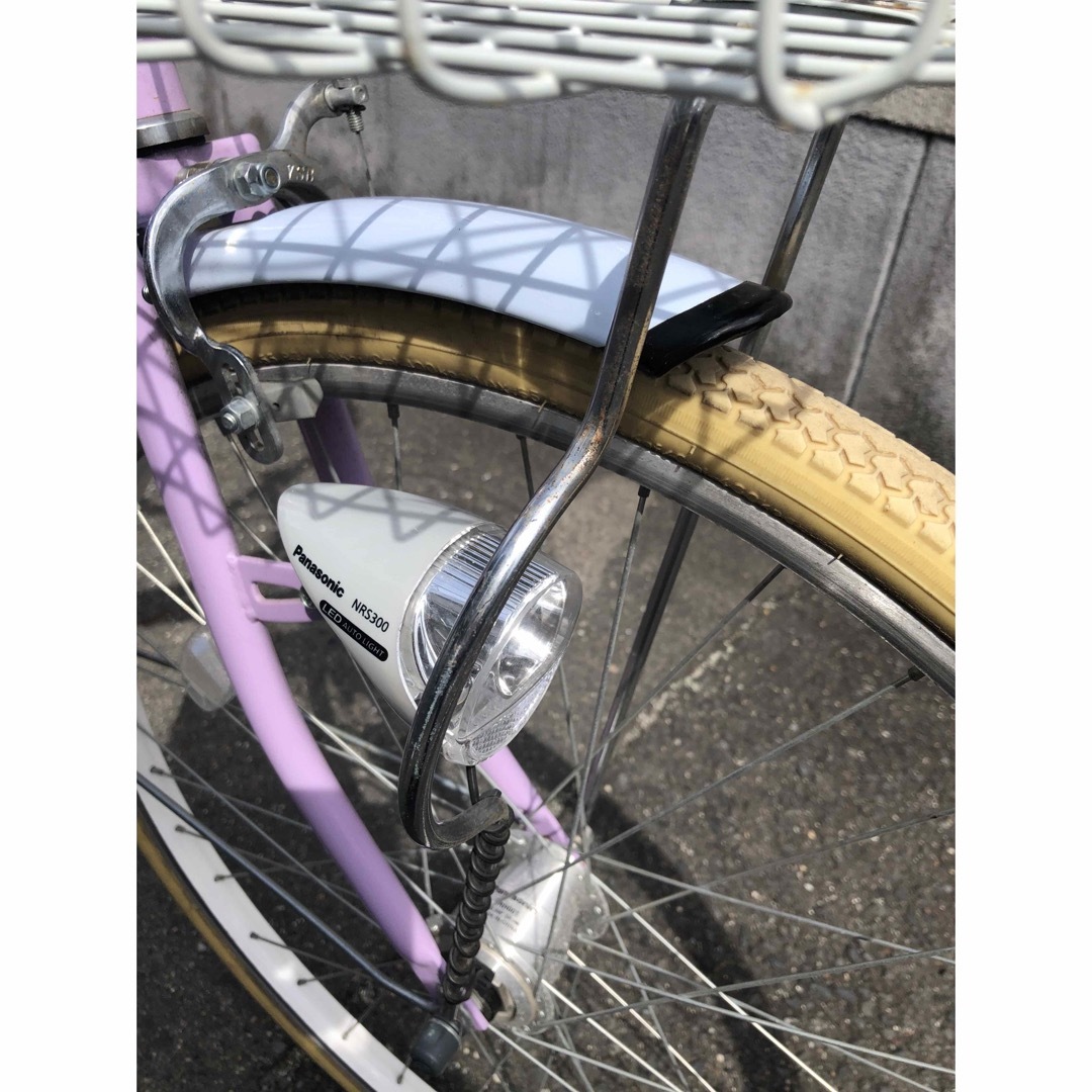 自転車本体　26インチ　ニコプチスクールコラボ　パープル スポーツ/アウトドアの自転車(自転車本体)の商品写真