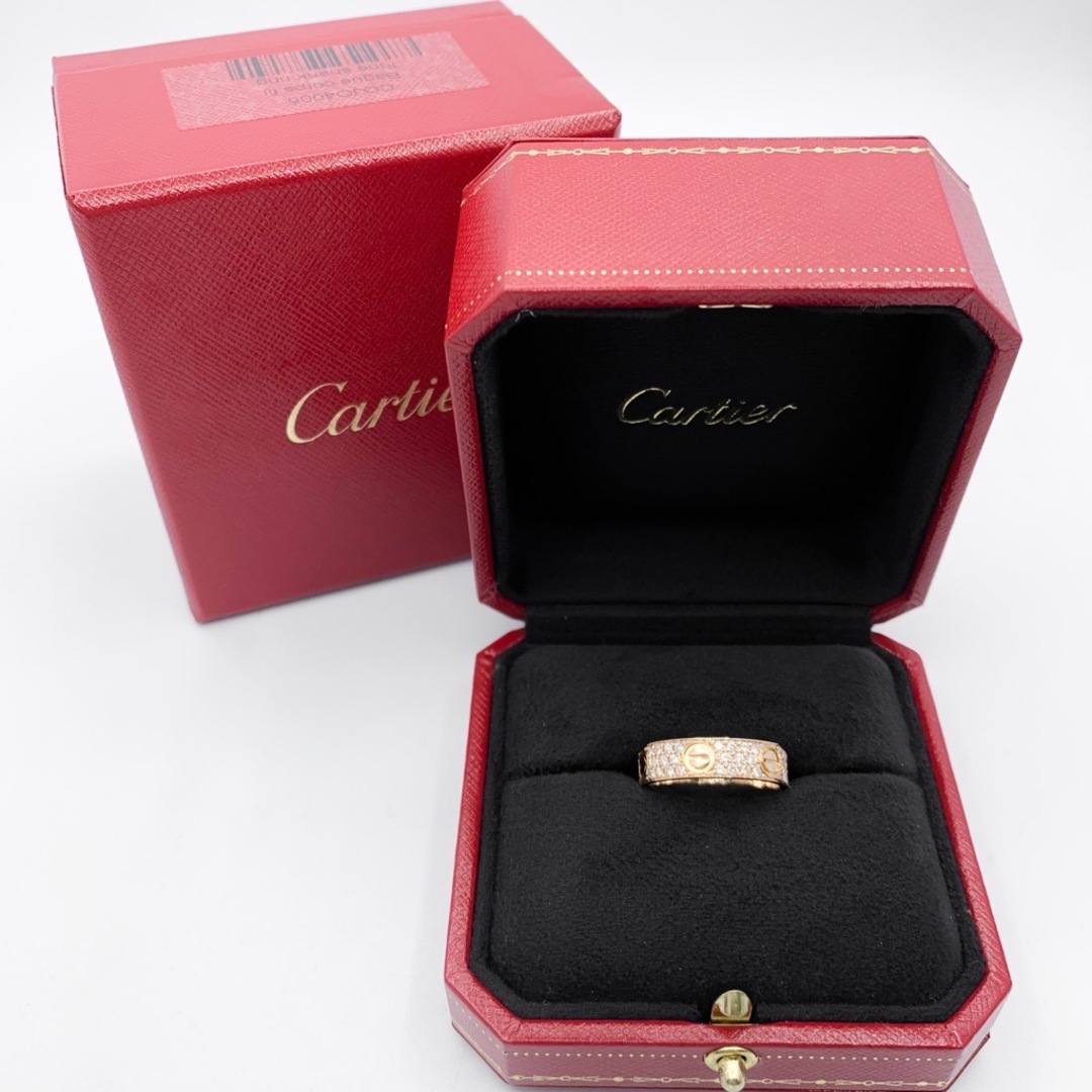 Cartier(カルティエ)の【仕上済】カルティエ ラブリング 18号 PG ダイヤ 18 58 K18PG メンズ リング・指輪 CARTIER メンズのアクセサリー(リング(指輪))の商品写真