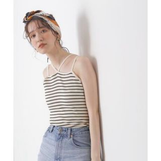 N.Natural beauty basic - 【新品】ホルターインナー　キャミソール　ボーダー