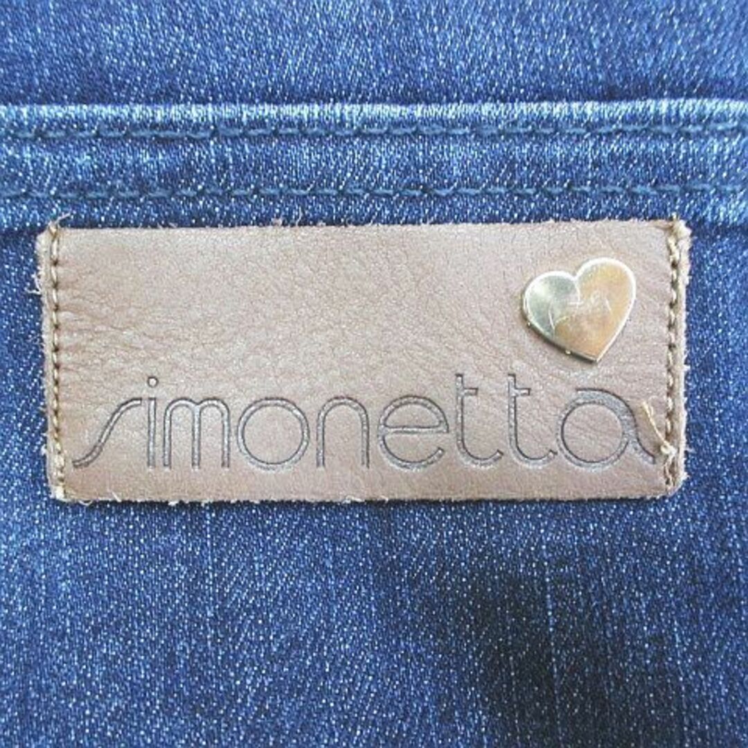Simonetta(シモネッタ)のシモネッタ デニムパンツ ジーンズ ジップフライ 14 紺 ネイビー インディゴ レディースのパンツ(デニム/ジーンズ)の商品写真