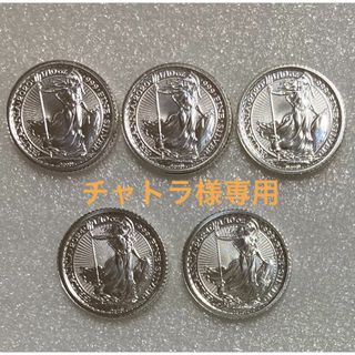 2024 英国　ブリタニア　1/10オンス銀貨BU カプセル別売り(貨幣)