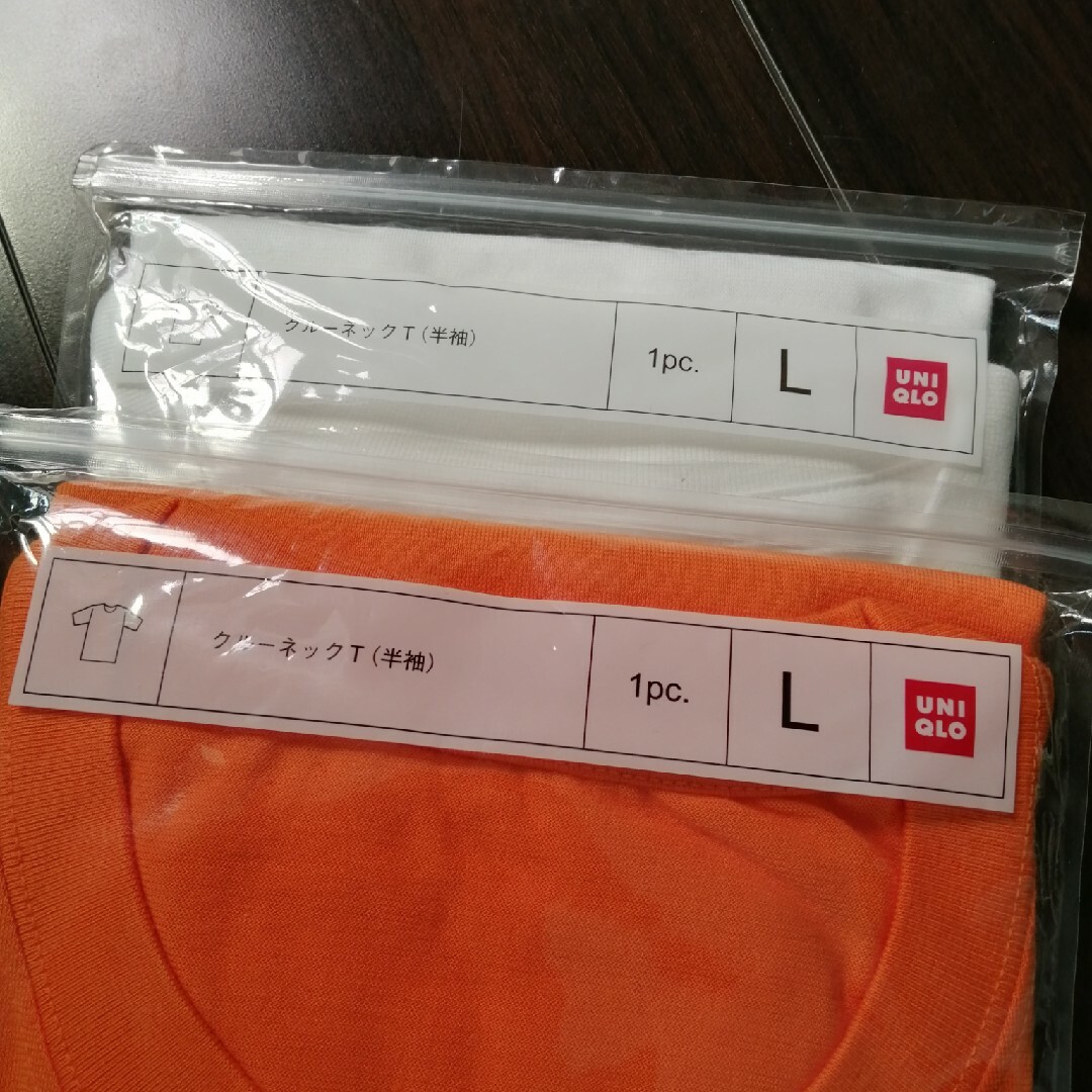 UNIQLO(ユニクロ)の新品未使用UNIQLO（カラーTシャツ）メンズ【サイズ】Ｌ メンズのトップス(Tシャツ/カットソー(半袖/袖なし))の商品写真