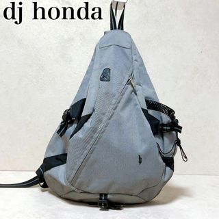 ディージェイホンダ(dj honda)のdj honda y2k ボディバッグ　ワンショルダー　グレー　黒　ロゴ刺繍(ウエストポーチ)