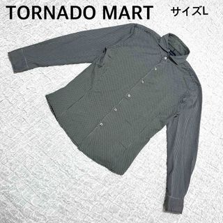 TORNADO MART - TORNADO MART トルネードマート長袖ドットシャツ　ブラック　サイズL