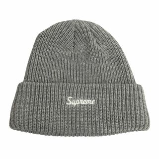 シュプリーム(Supreme)のSUPREME シュプリーム 23AW Loose Gauge Beanie ルーズ ゲージ ビーニー アクリル ニットキャップ グレー 正規品 / B5168(ニット帽/ビーニー)