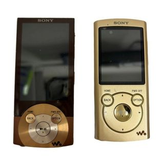 ソニー(SONY)のSONY ソニー WALKMAN ウォークマン NW-S766 NW-A845 2点セット 現状品 音楽機器 ブラウン イエロー 32404K67(ポータブルプレーヤー)