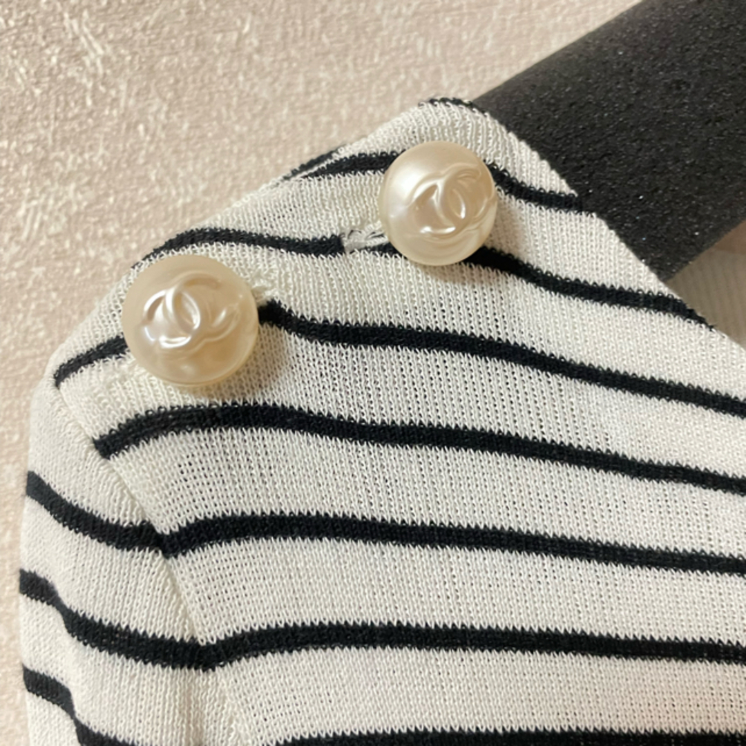 CHANEL(シャネル)の【シャネル】ボーダー　ワンピース レディースのワンピース(ひざ丈ワンピース)の商品写真