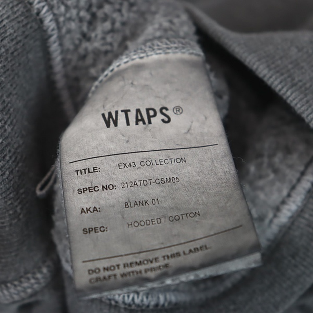 other(アザー)の【広尾店】 ダブルタップス WTAPS プルオーバーパーカー メンズ グレー コットン size02 【13765】 メンズのトップス(パーカー)の商品写真