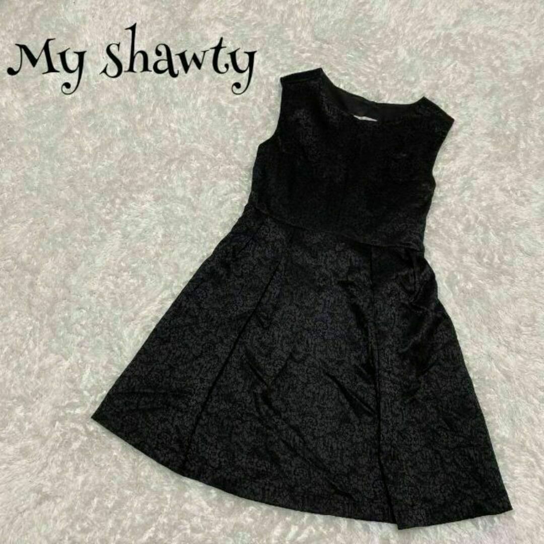 My shawty(マイシャウティー)のMyshawty マイシャウティー☆ドレスワンピース バックリボン ノースリーブ レディースのワンピース(ひざ丈ワンピース)の商品写真