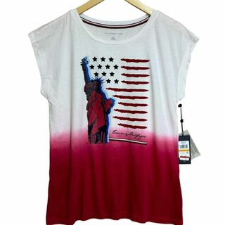 トミーヒルフィガー(TOMMY HILFIGER)の【新品未使用】TOMMY HILFIGER 自由の女神 Tシャツ 国旗 Sサイズ(Tシャツ(半袖/袖なし))