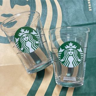 スターバックス(Starbucks)のコールドカップグラス414ml スタバ　2個セット(グラス/カップ)