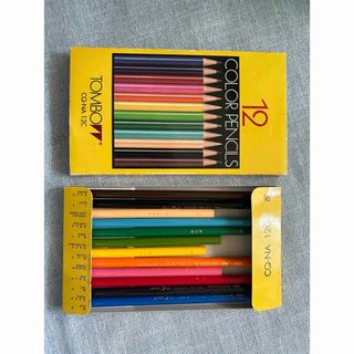 トンボ鉛筆 色鉛筆 12色 NA CQ-NA12C 中古品(色鉛筆)