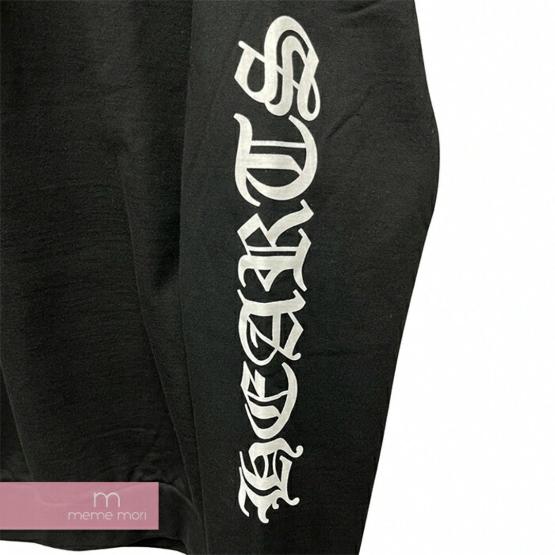 Chrome Hearts(クロムハーツ)のCHROME HEARTS Neck Logo Crewneck Sweatshirt クロムハーツ ネックロゴクルーネックスウェットシャツ トレーナー 袖ロゴプリント ブラック サイズM【240412】【新古品】【me04】 メンズのトップス(スウェット)の商品写真