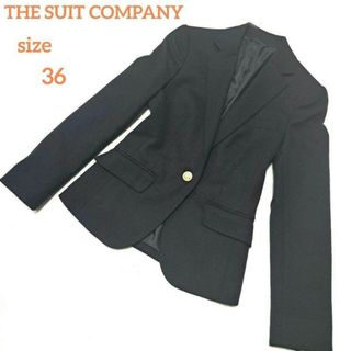 スーツカンパニー(THE SUIT COMPANY)のTHE SUIT COMPANY She 紺ブレ 金ボタン 36 美品(テーラードジャケット)