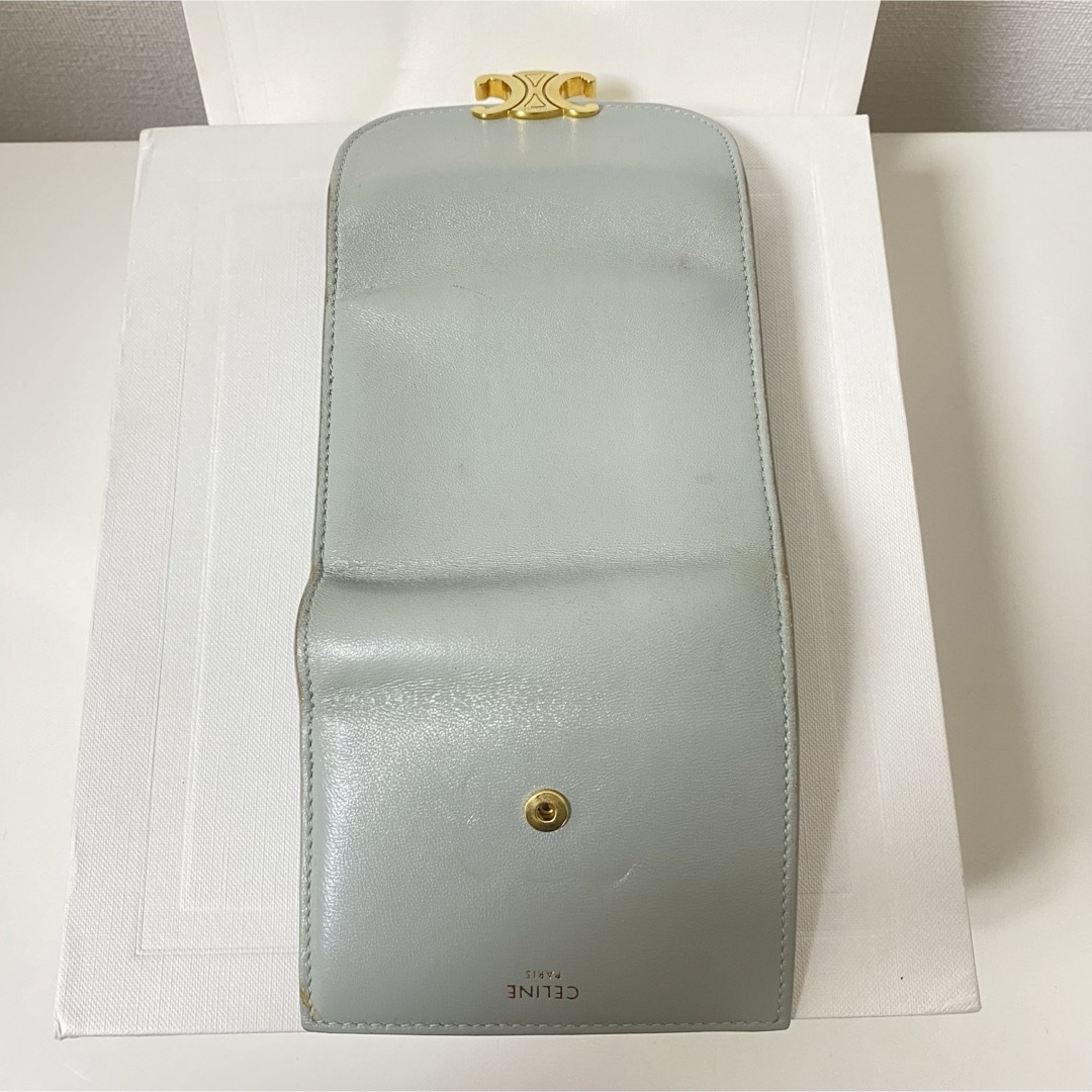 celine(セリーヌ)の【4/15お値下げ】CELINE トリオンフ 二つ折り財布 レディースのファッション小物(財布)の商品写真