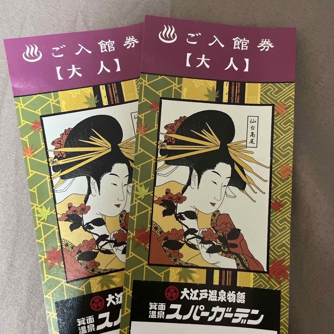 大江戸温泉物語 スパーガーデン チケットの施設利用券(その他)の商品写真