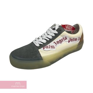 パームエンジェルス(PALM ANGELS)のPalm Angels × VANS 2022AW Vans Old Skool VLT LX Palm Angels Pewter VN0A4BVF78M パームエンジェルス×バンズ オールドスクールVLT LX ピューター スニーカー ロゴ グレー×ベージュ サイズUS8.5(26.5cm)【240412】【新古品】【me04】(スニーカー)