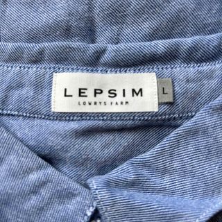 LEPSIM - LEPSIM ブルー長袖シャツ