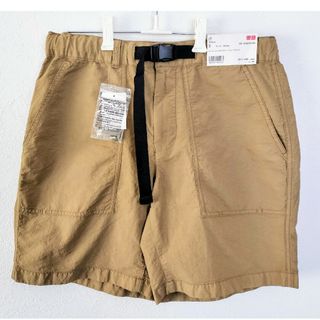 ユニクロ(UNIQLO)の未使用★UNIQLO メンズハーフパンツ S ベージュ(ショートパンツ)