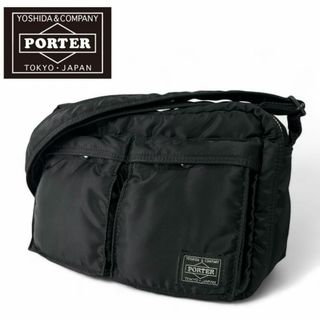 ポーター(PORTER)の美品 ポーター タンカー ショルダーバッグ(S) 622-76963 ブラック(ショルダーバッグ)