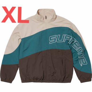 シュプリーム(Supreme)のXL Supreme Curve Track Jacket Brown(ナイロンジャケット)